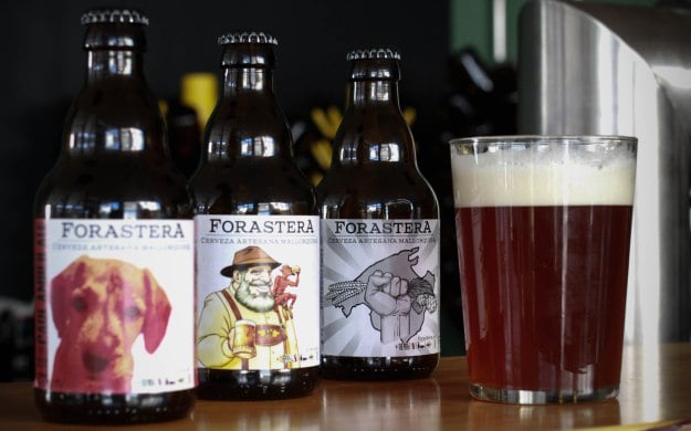 Degustación de Forastera; cerveza artesana mallorquina.