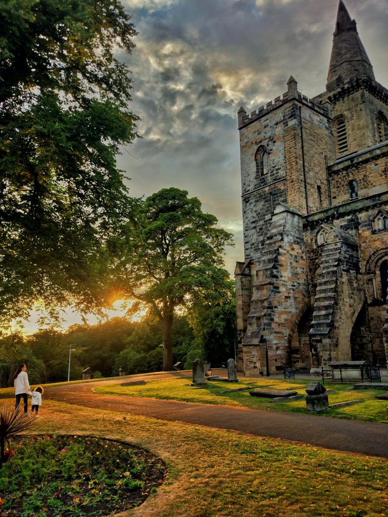 Monumento en Dunfermline en Escocia